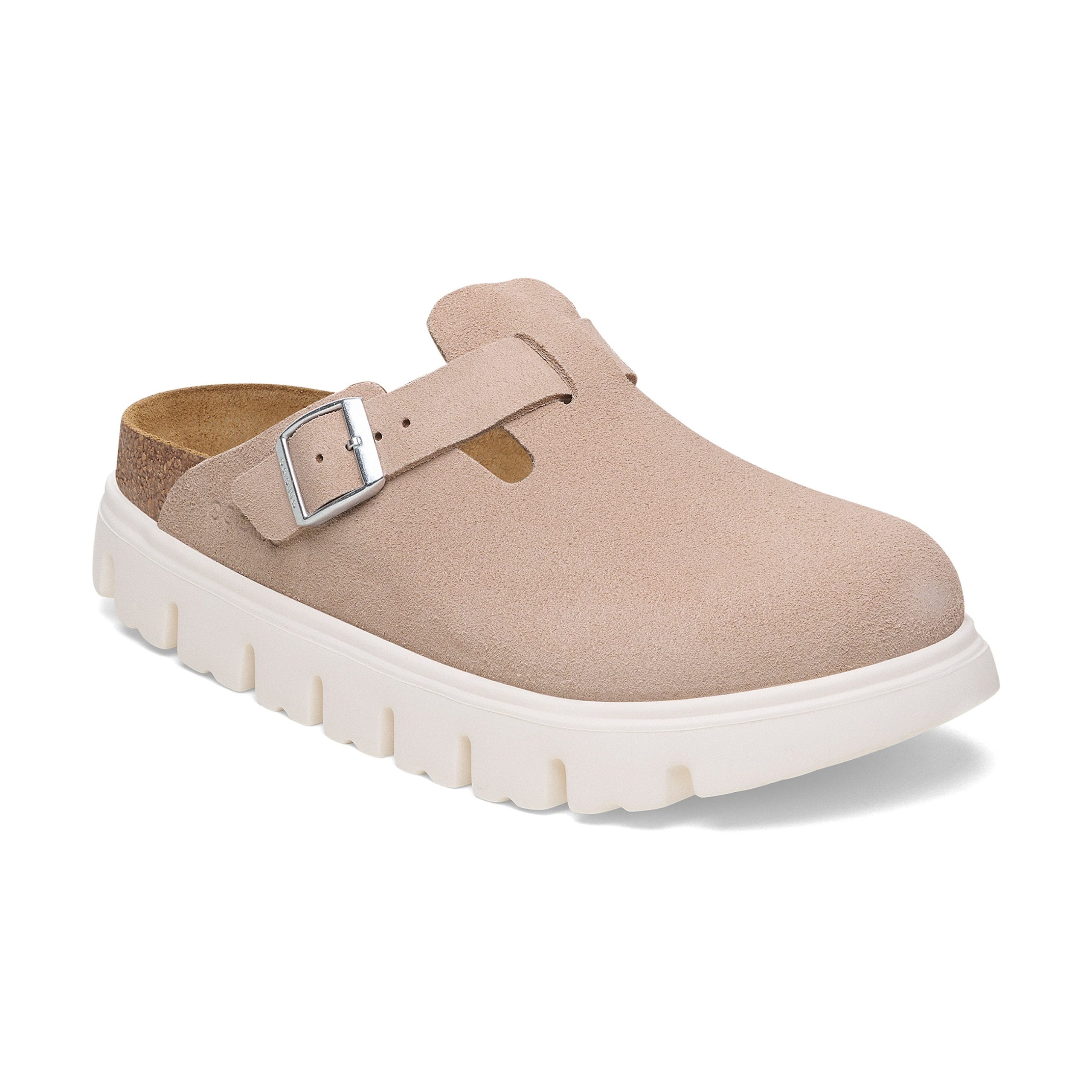 Boston Chunky Light Rose Suede Leather