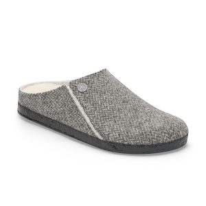 Zermatt Shearling Herringbone Dark Grey Felt/Shearling